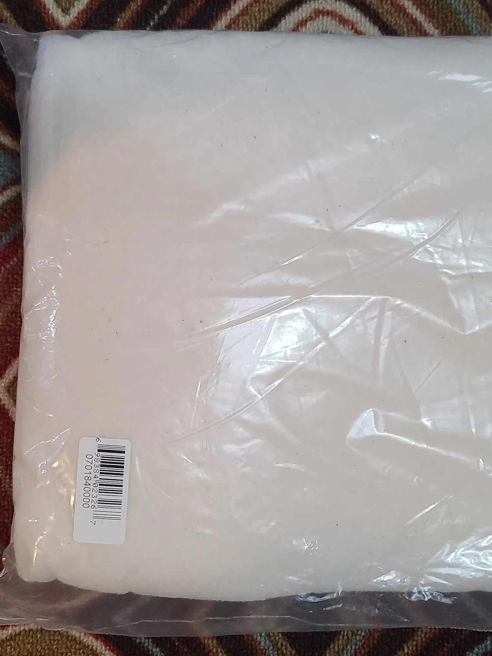 Quilting  Finishing kit with Cream Batting, White Backing Fabric, Thread Needles